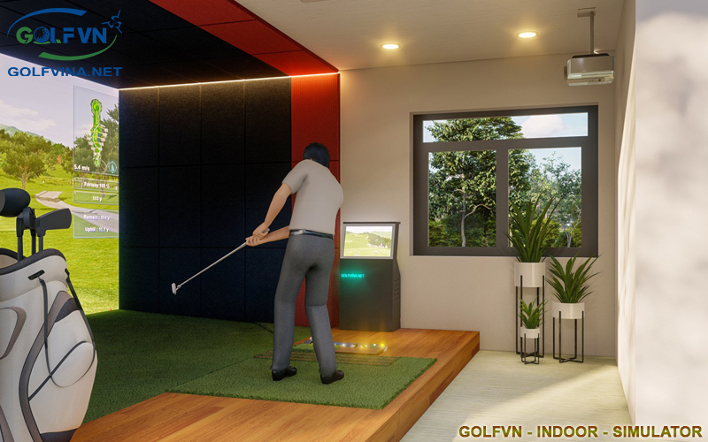 Kích thước tối thiểu phòng golf 3D
