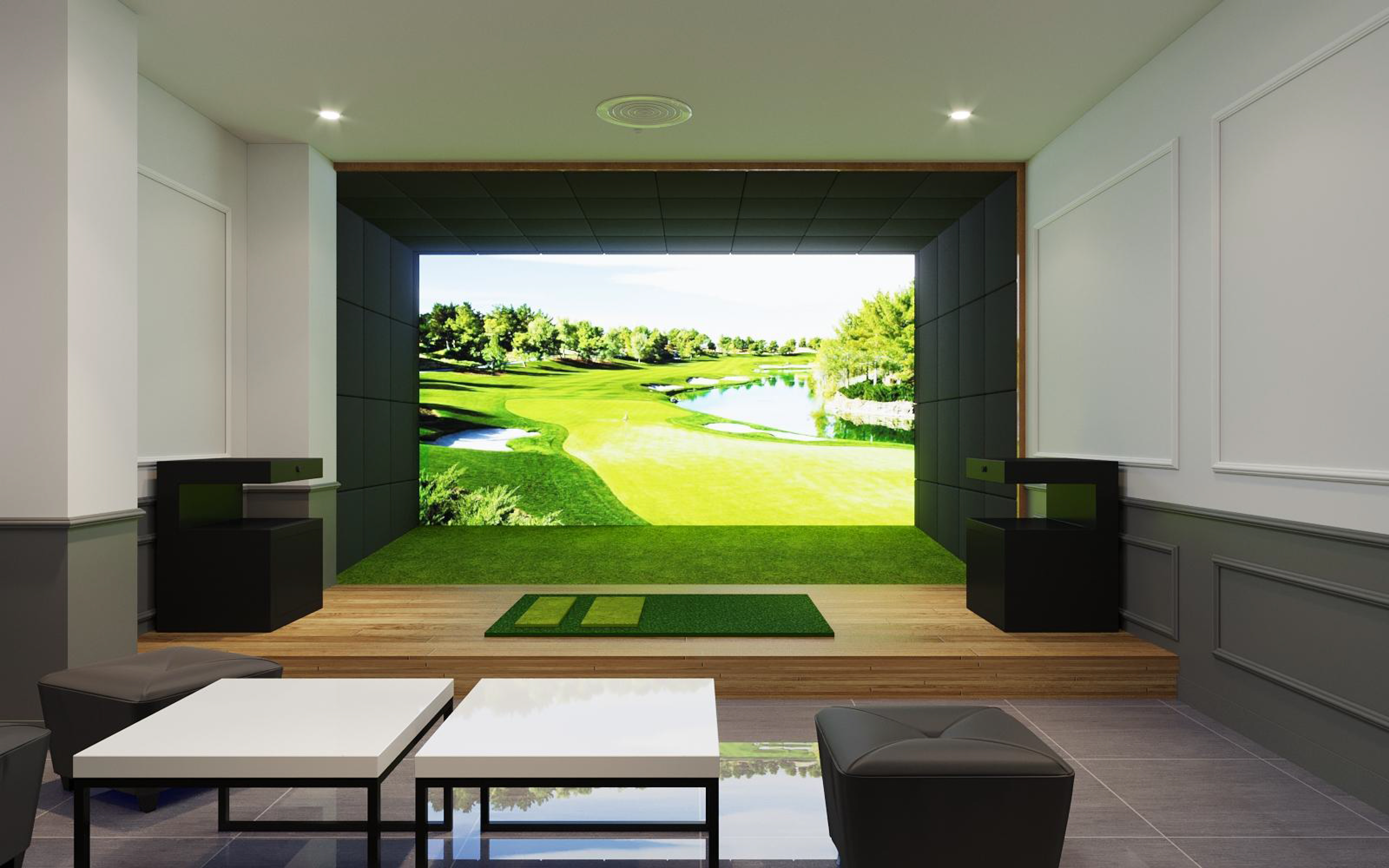 Lắp đặt phòng Golf màn hình 3D - thỏa mãn lòng đam mê của các golfer
