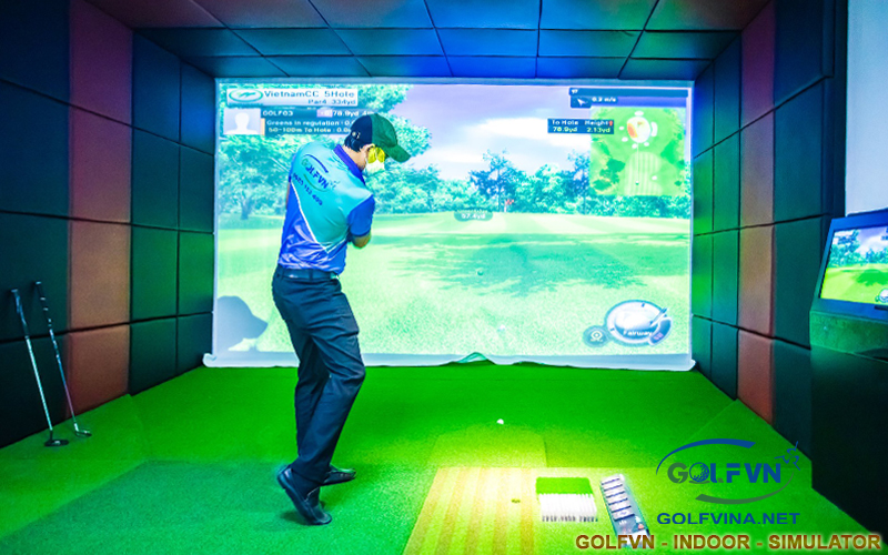Thi công phòng tập golf 3D - xu hướng kinh doanh thời thượng hiện nay